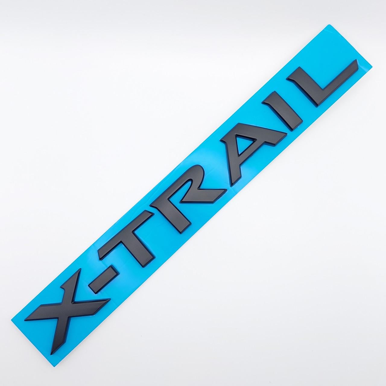 Емблема напис X-Trail Nissan ABS 23х2,5 см Чорний матовий (1759825425)