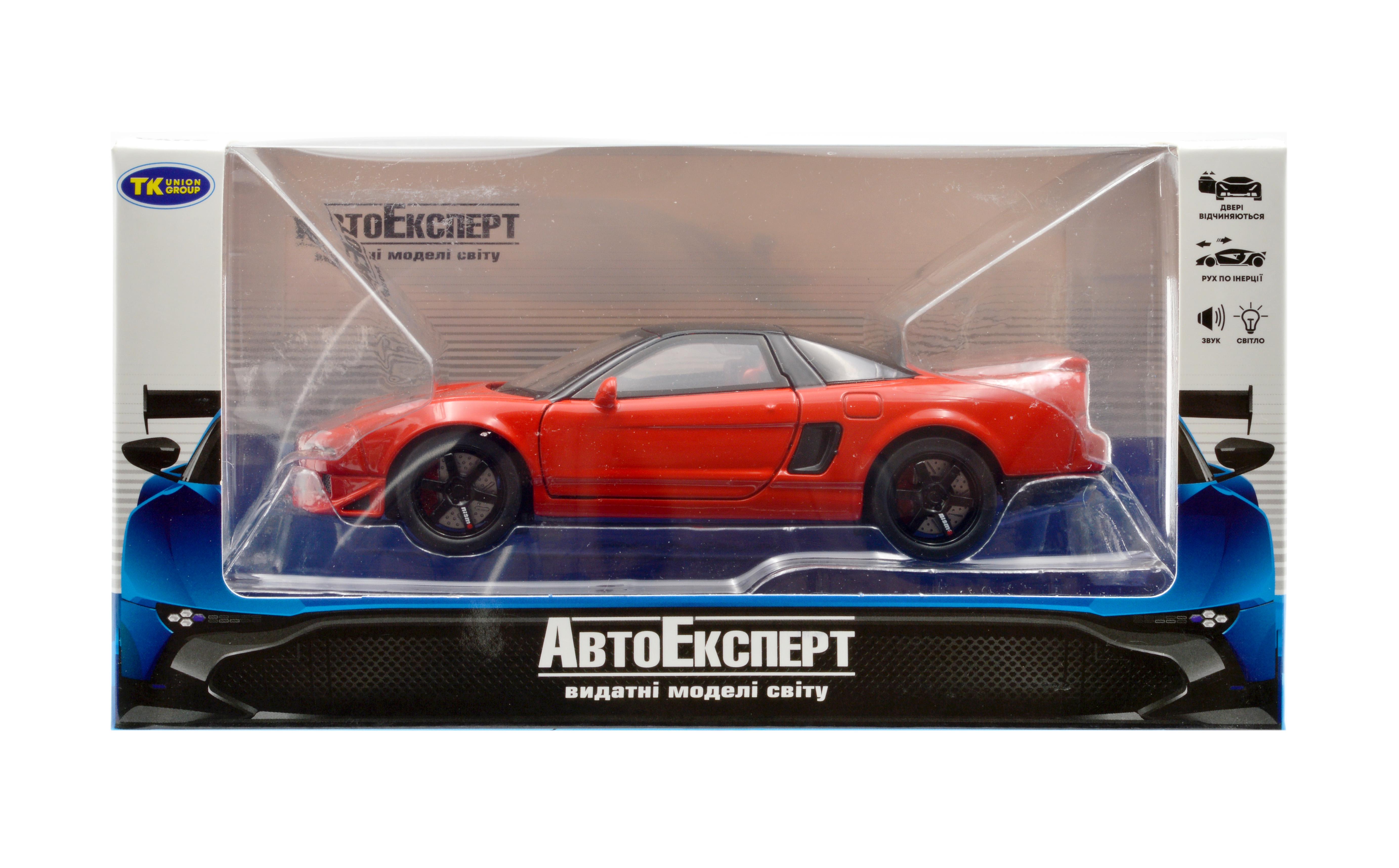 Іграшкова машинка металева Honda NSX 1:32 світло/звук/інерція/відкриваються двері (41022R) - фото 10