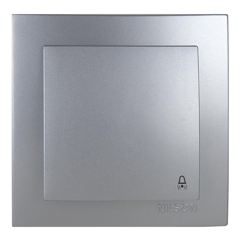 Выключатель Nilson Touran кнопка Серебрянный (24131012)