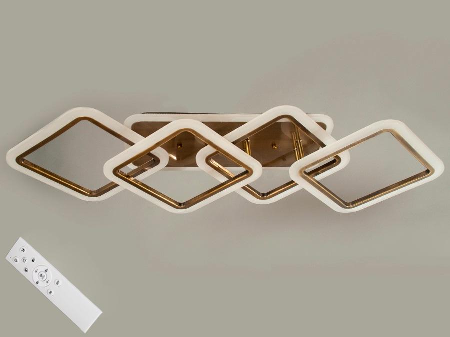 Люстра потолочная Octav с диммером и LED подсветкой 95 Вт (MX2400/2+2LC BR LED)