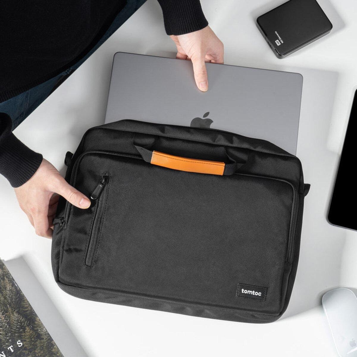 Сумка для ноутбука Tomtoc Navigator-A43 Laptop Briefcase 15,6 Inch Black - фото 6