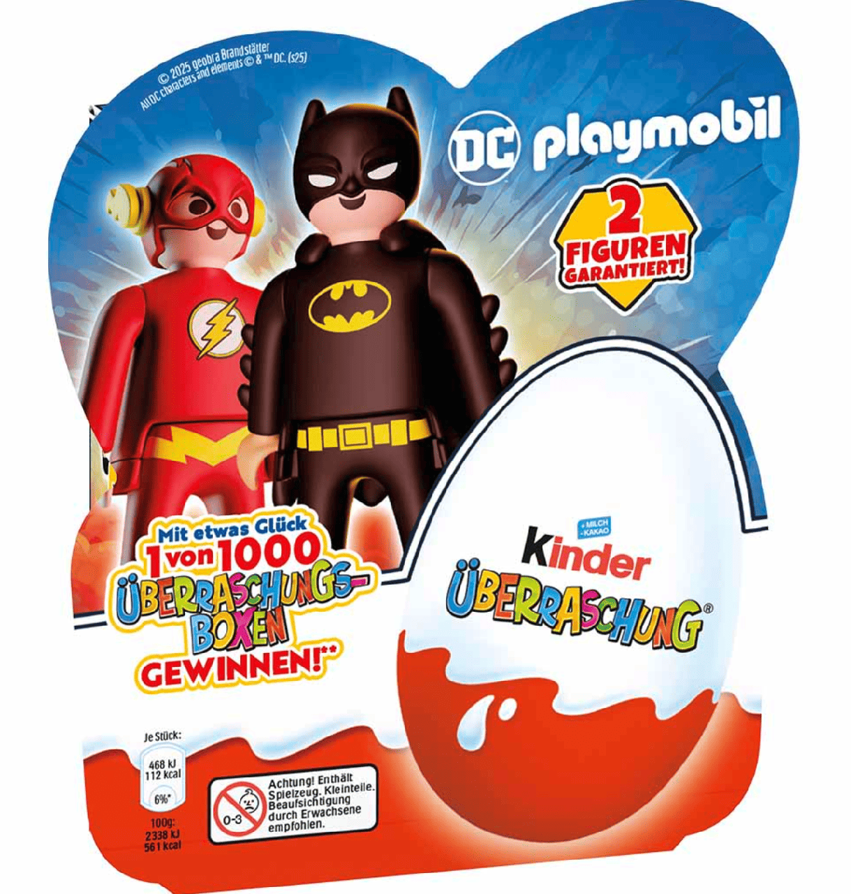 Шоколадні яйця Kinder Surprise DC Playmobil 4 шт. х 20 г (2758787024)