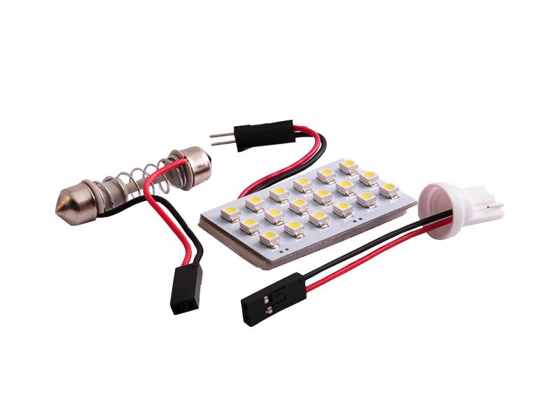 Автолампа светодиодная T10 W5W PCB 12 В SMD3528-18led Белый (46)
