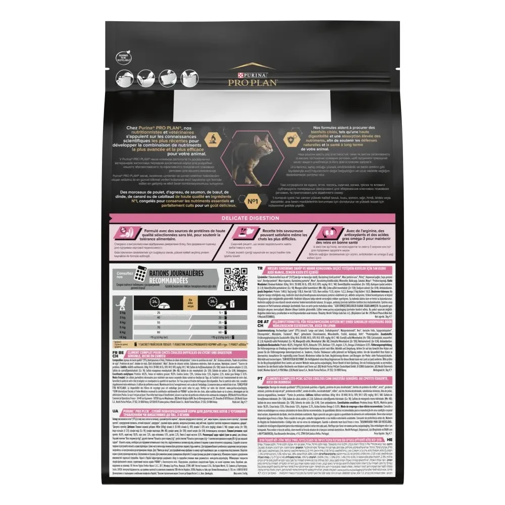 Сухий корм для котів з чутливим травленням Pro Plan Delicate Lamb ягня 3 кг (7613035846708) - фото 3 Сухий корм для котів з чутливим травленням Pro Plan Delicate Lamb ягня 3 кг (7613035846708) - фото 3
