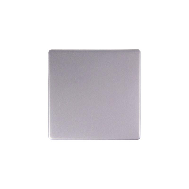 Клавиша выключателя одинарная E.NEXT e.lux.11011L.pn.aluminium 61x61x8 мм Алюминий (ins0040094)