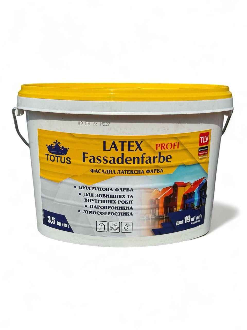 Краска фасадная Totus Latex Fassadenfarbe 3,5 кг (23812133) Краска фасадная Totus Latex Fassadenfarbe 3,5 кг (23812133)