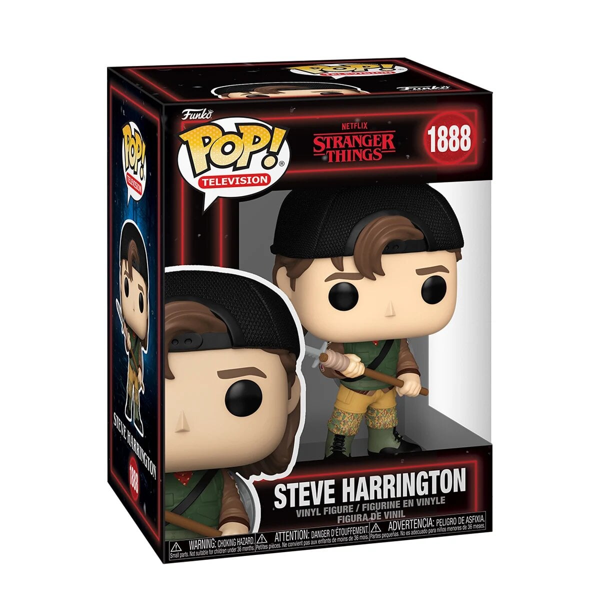 Детская игровая фигурка Funko POP! Удивительные чудеса S5 Стив с копьем винил 9,6 см (94354)