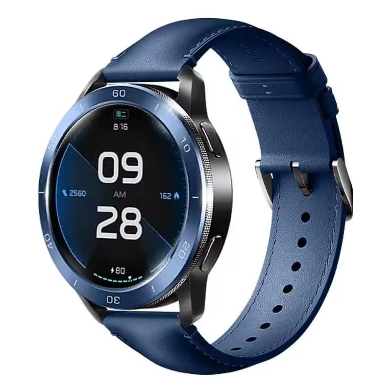 Ремінець для смарт-годинників шкіряний Xiaomi Watch 2/2Pro/S4/S3/S2/S1 22 мм Blue (2486799460)