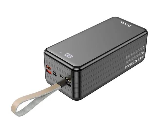 Повербанк HOCO Large Display Power Bank DB21 4USB/Type-C/Lightning 2,1A 80000 mAh Black (DB21) - фото 4