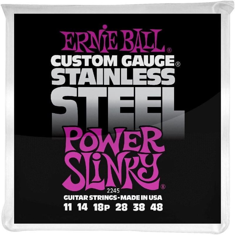 Струны для гитары Ernie Ball 2245 Stainless Steel 11-48 Power Slinky