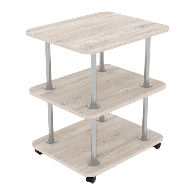 Стол журнальный на колесиках Континент ТМ-4 55х45х70 см Дуб самоа (28177693) - фото 1