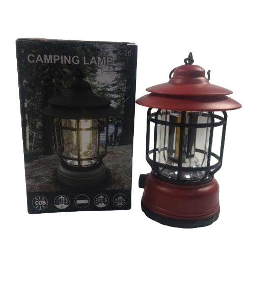 Лампа-лiхтар для кемпінгу UKC К-20 підвісна під старовинний ліхтар