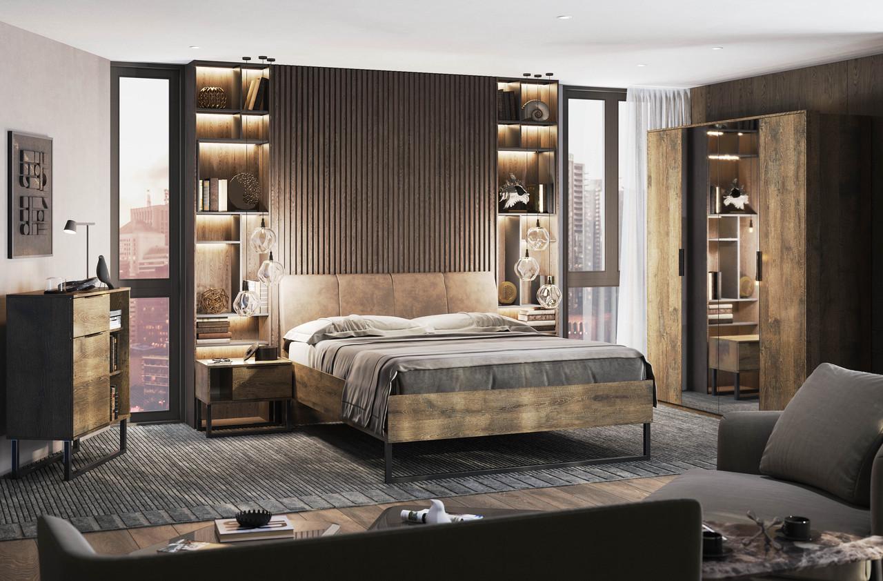 Гарнитур спальный Миро-Марк Quadro №1 Дуб Фрегат (214-22-6)