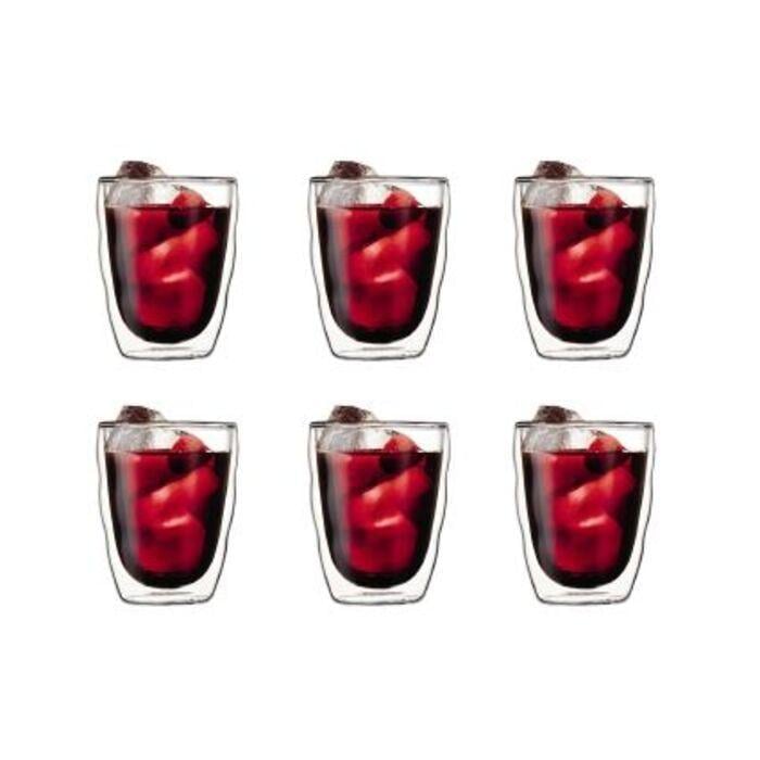 Набор чашек для кофе Bodum Pilatus боросиликатное стекло 6 пр. 350 мл (2540506) Набор чашек для кофе Bodum Pilatus боросиликатное стекло 6 пр. 350 мл (2540506)