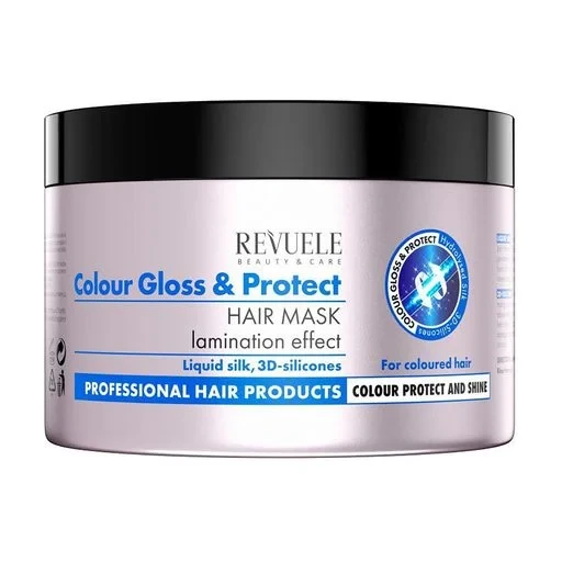 Маска для окрашенных волос Revuele Color Gloss & Protect с эффектом ламинирования 500 мл