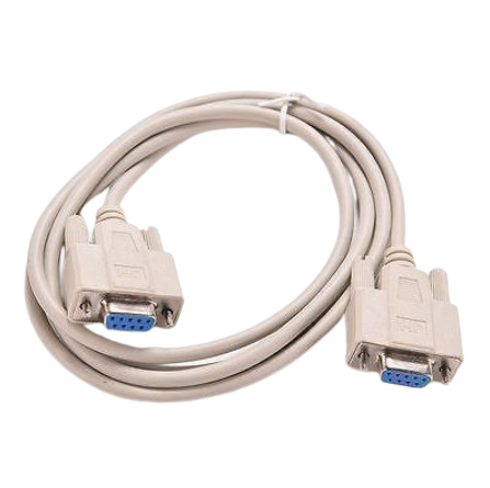Кабель нуль-модемный RS232 DB9 to DB9 COM мама-мама 1,4 м White (287908) - фото 1