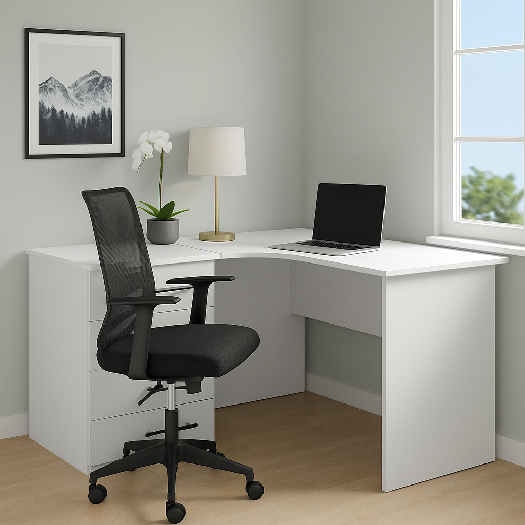 Письмовий стіл кутовий ОП-201+404+301 Orange-Line Білий (401192) - фото 2 Письмовий стіл кутовий ОП-201+404+301 Orange-Line Білий (401192) - фото 2