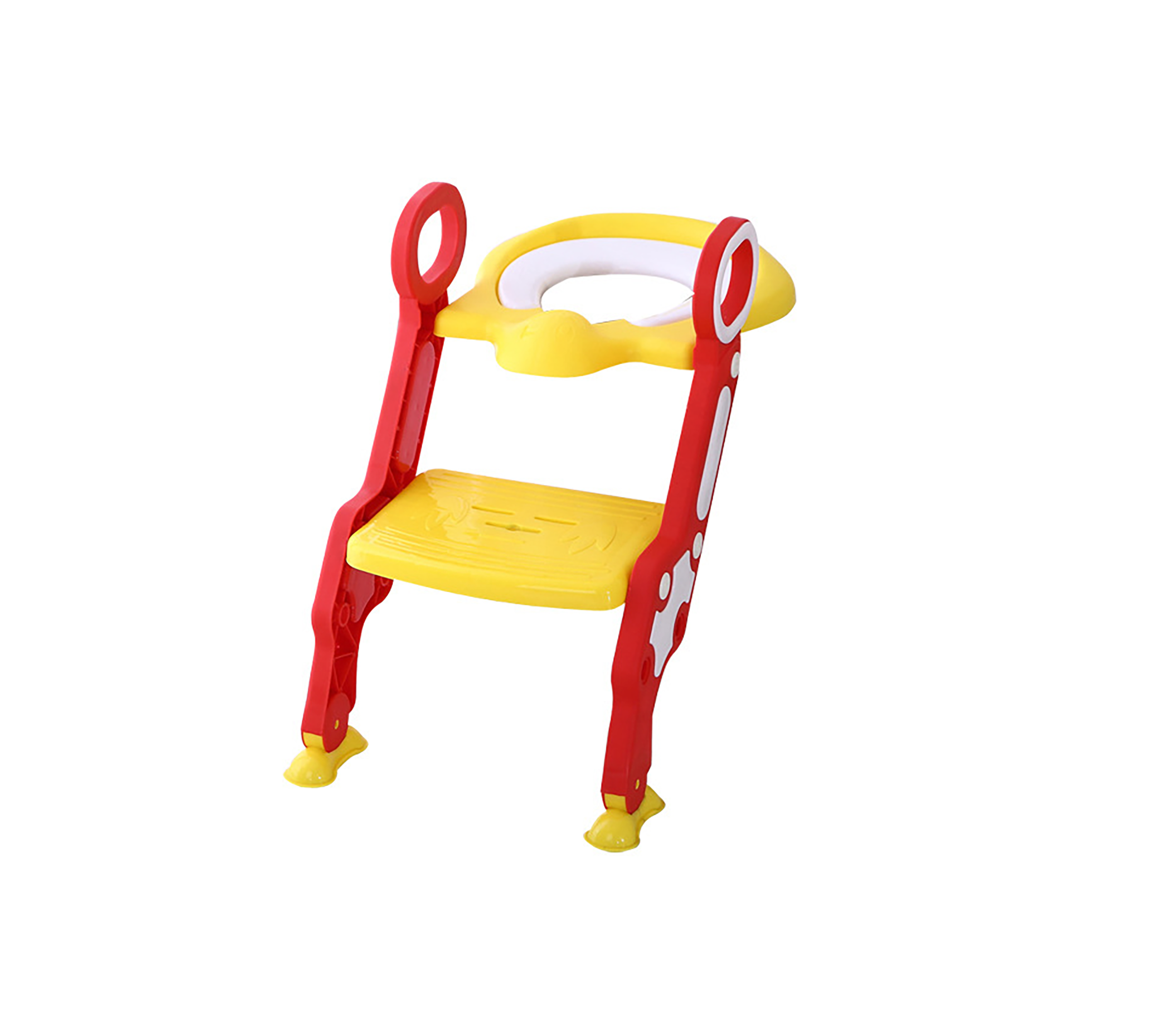 Детское сидение на унитаз SUNROZ Ladder Seat с лесенкой Красно-Желтый (SUN2280)