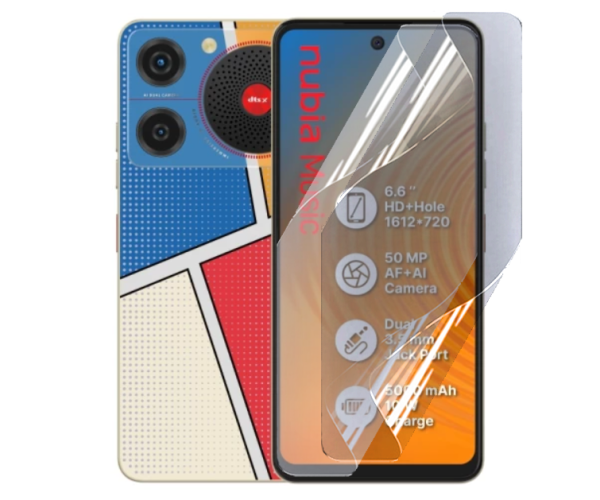 Противоударная гидрогелевая пленка Hydrogel Film для ZTE Nubia Music, Transparent