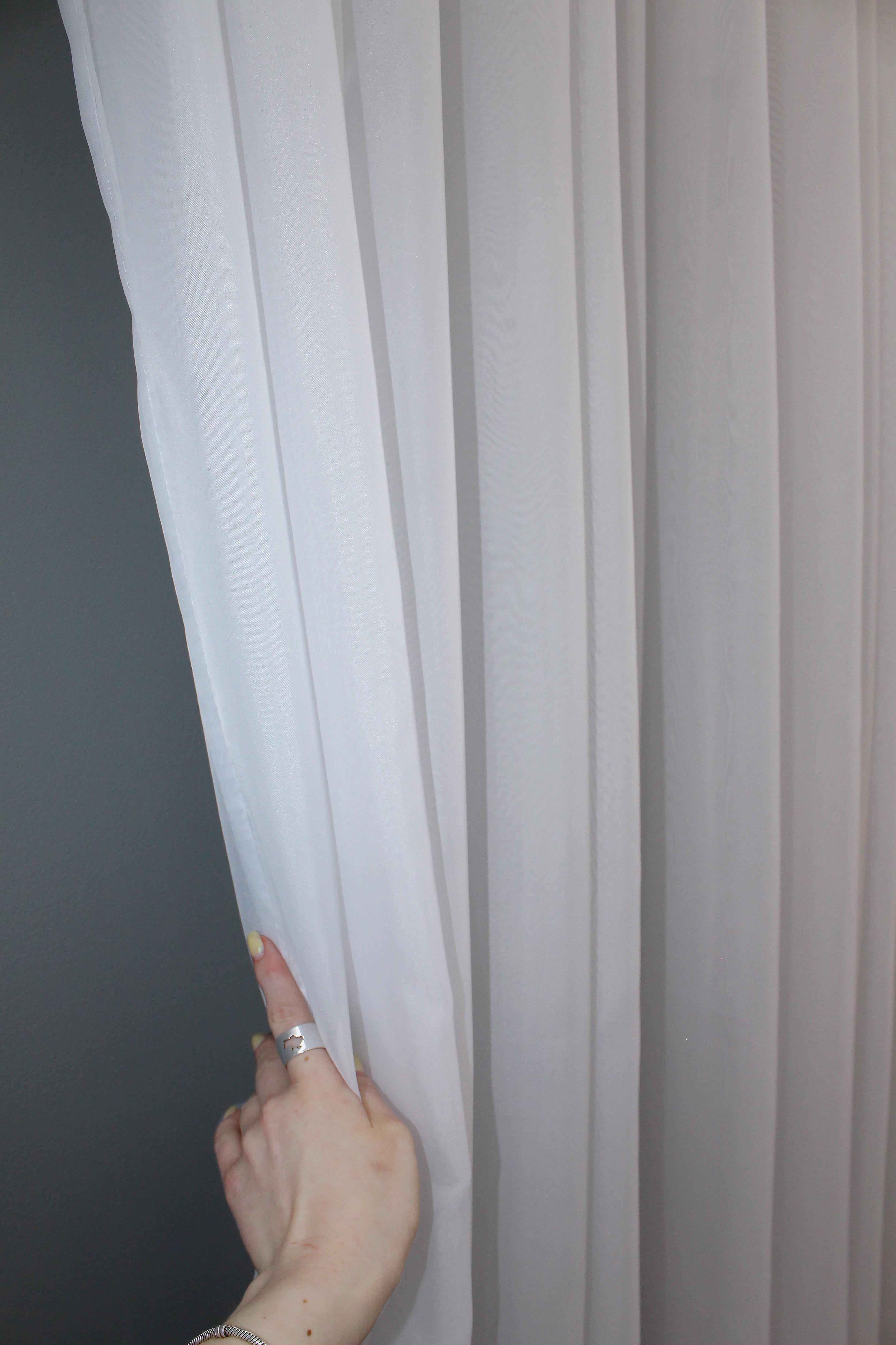 Тюль с тесьмой бантовой VR-Textil н101 шифон однотонный 500х270 см Белый (44-022) - фото 4 Тюль с тесьмой бантовой VR-Textil н101 шифон однотонный 500х270 см Белый (44-022) - фото 4