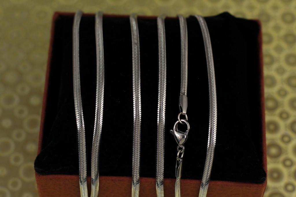 Цепочка Xuping Jewelry плоская снейк 50 см 3 мм Серебристый (2629125249) Цепочка Xuping Jewelry плоская снейк 50 см 3 мм Серебристый (2629125249)