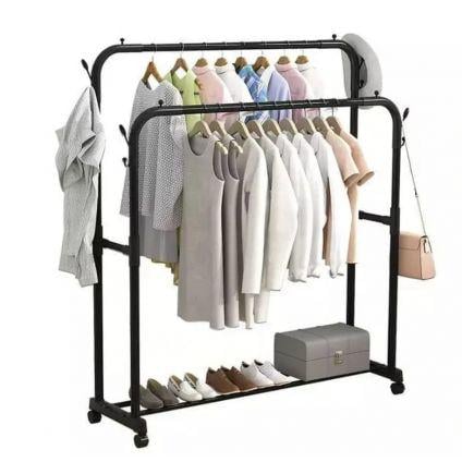 Стойка для одежды и обуви Drying Rack двойная до 35 кг 150х96х45 см