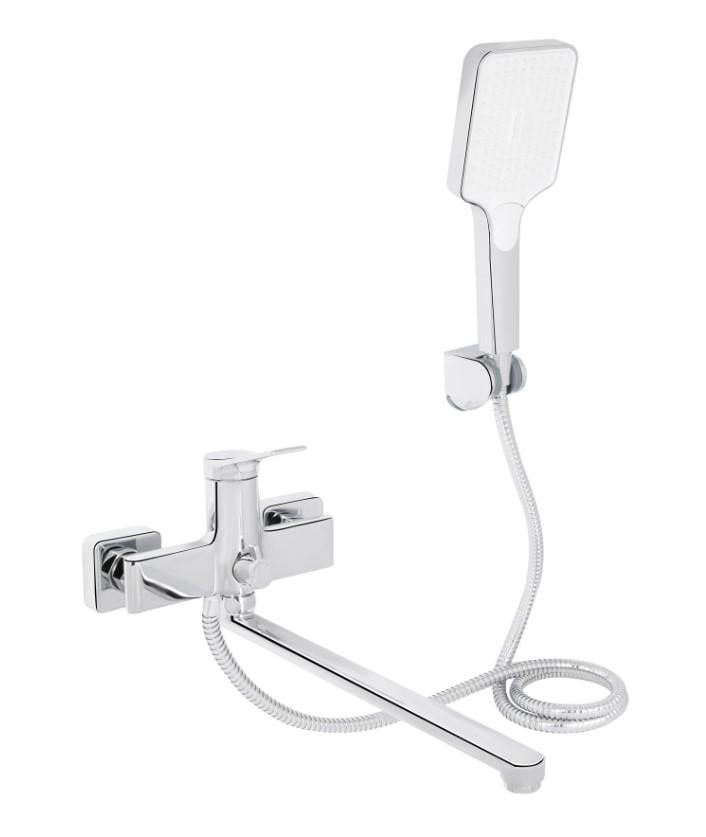 Смеситель для ванны Qtap Arvin k30 с душевым гарнитуром Chrome (QTARV260CRM48641)