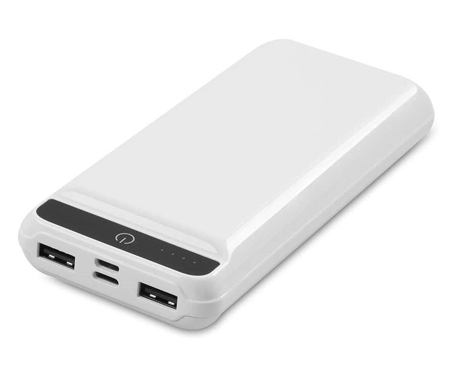 Повербанк S-LINK IP-G21 2хUSB фонарик 20000 mAh White (3_02403) - фото 2