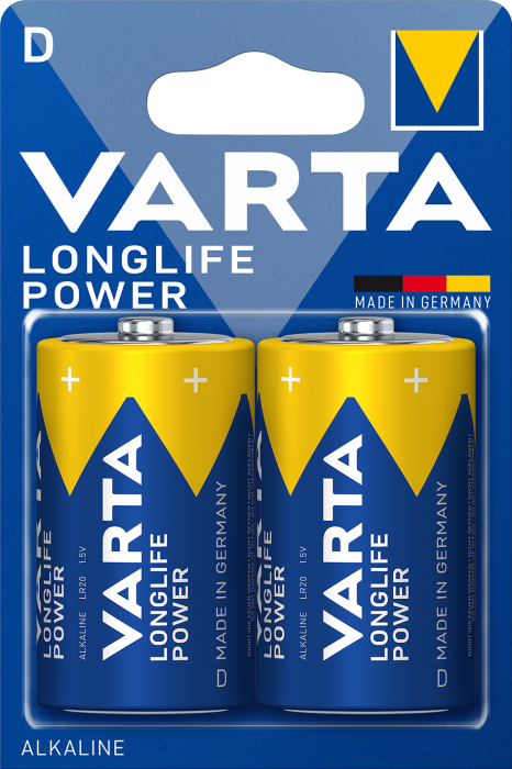Батарейка Varta Longlife Power D/LR20 2 шт. (1519091122)