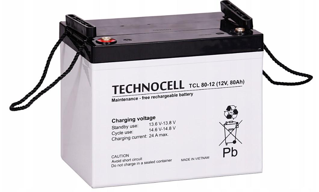 Аккумулятор тяговый для ИБП AGM Technocell TCL 80-12 12 V 80 Ah