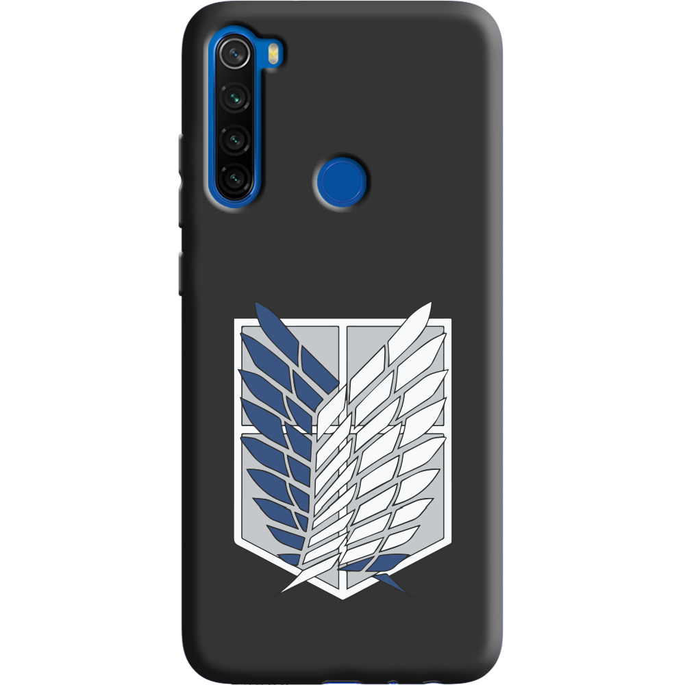 Чохол Boxface Xiaomi Redmi Note 8T Атака Титанів Крила Свободи Чорний силікон (38532-bk88-38945)