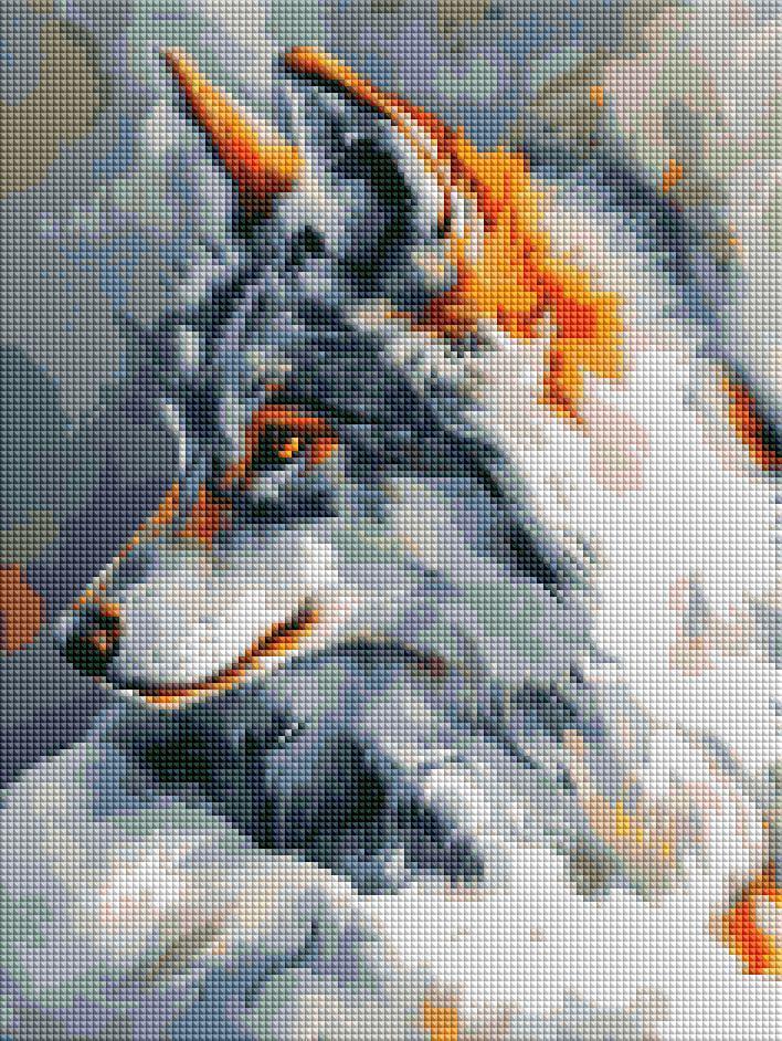 Алмазная мозаика Brushme Волк 30x40 см (DRBS1247)