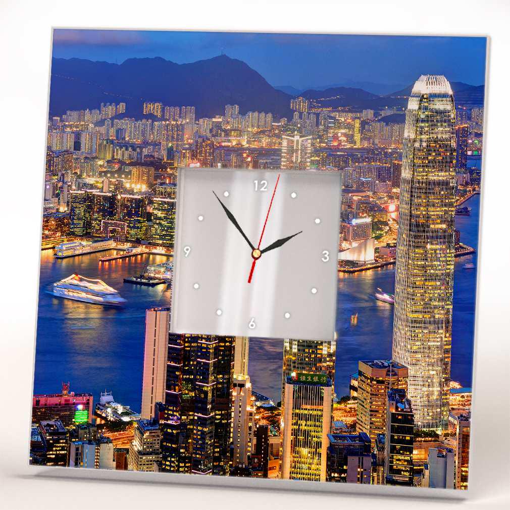 Часы настенные WonderCloud Гонконг 260x260 мм (C03708)