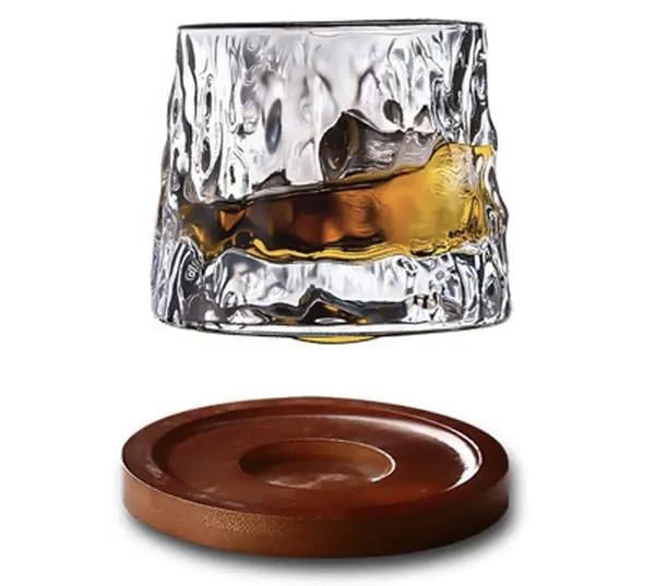 Стакан вращающийся 160 мл с деревянной подставкой воды (23864214) Стакан вращающийся 160 мл с деревянной подставкой воды (23864214)