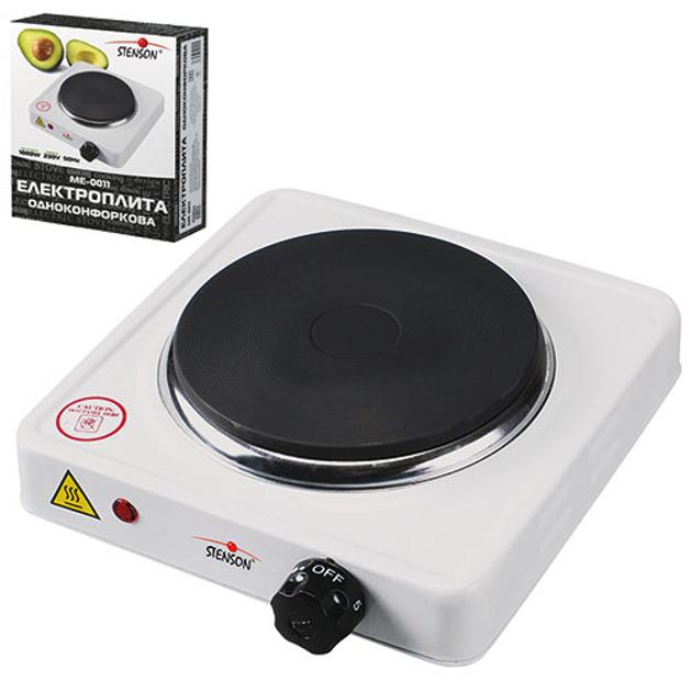 Плита электрическая Stenson переносная 1000 W d155 мм 21х21х5 см (ME-0011S) - фото 2 Плита электрическая Stenson переносная 1000 W d155 мм 21х21х5 см (ME-0011S) - фото 2