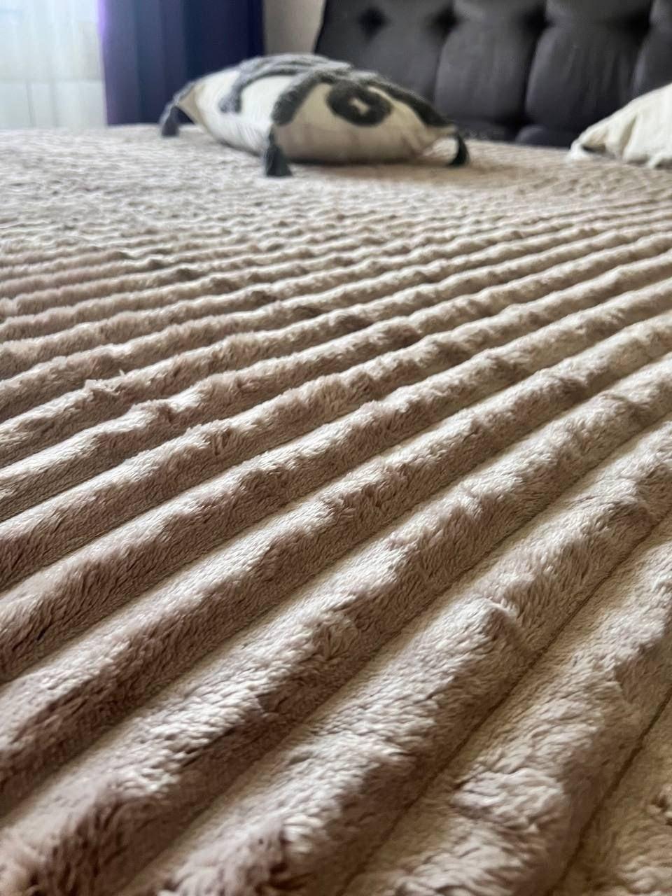 Плед смужка 200х230 см Бежевий (Д-Am-sharp-007-05) - фото 5 Плед смужка 200х230 см Бежевий (Д-Am-sharp-007-05) - фото 5