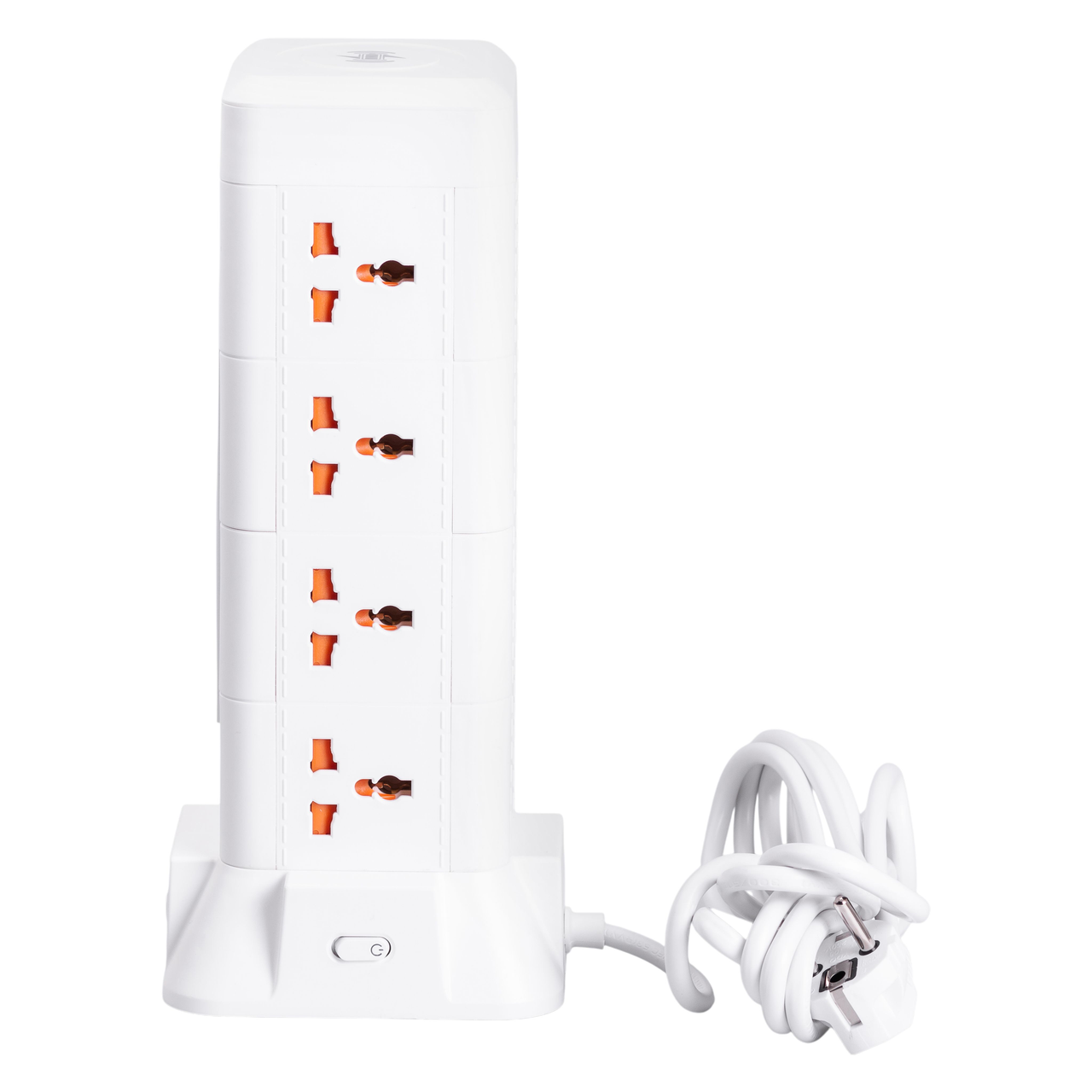 Удлинитель с лампой на 12 универсальных розеток с 2 USB 1 Type-C беспроводная зарядка 2,8 м (HP-5-9MF) - фото 9