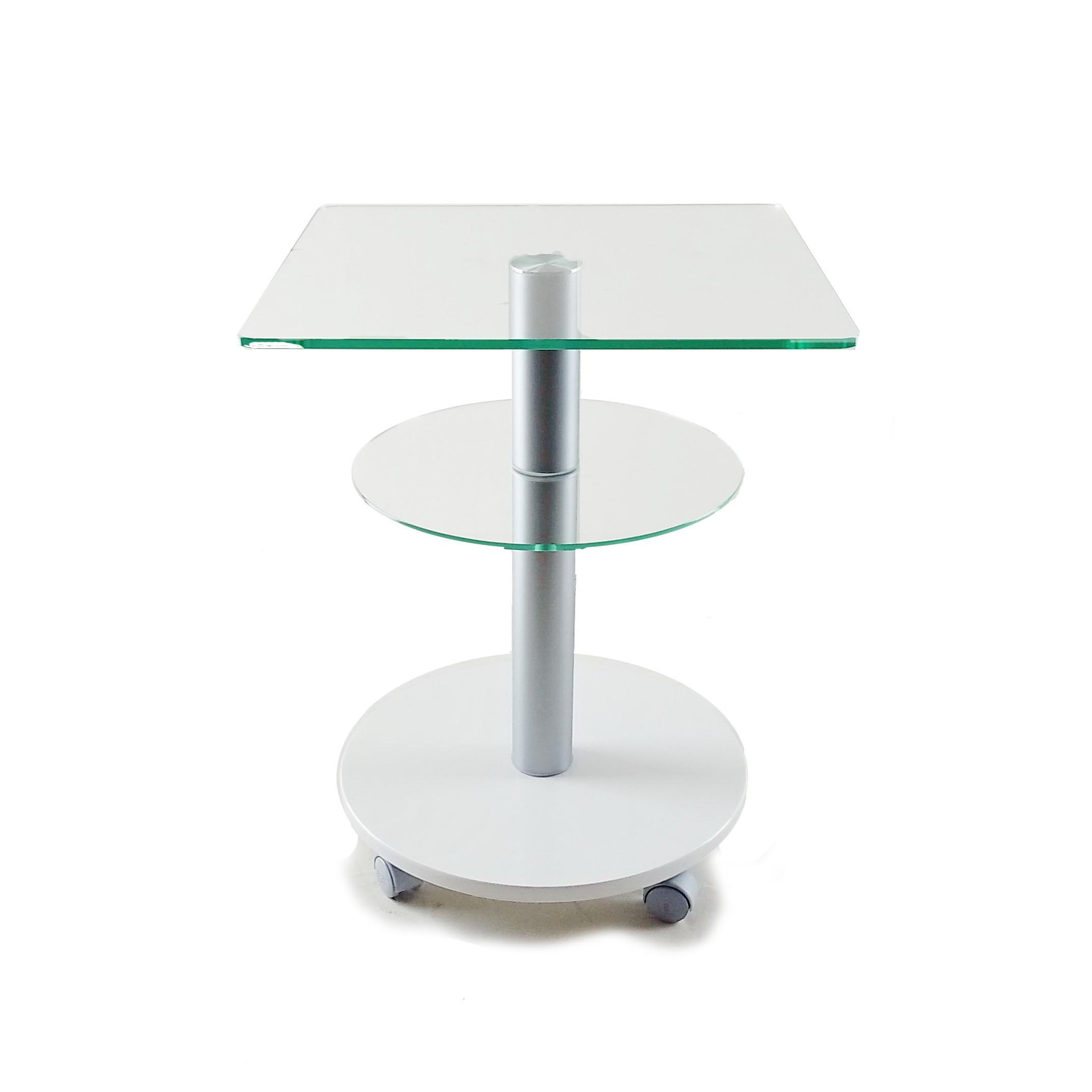 Стол журнальный стеклянный Commus Bravo Light Kv6 clear-white-alm60 Белый (433820233) Стол журнальный стеклянный Commus Bravo Light Kv6 clear-white-alm60 Белый (433820233)