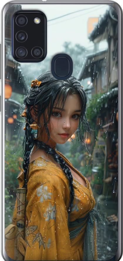 Чехол на Samsung Galaxy A21s A217F Anime-girl (6133u-1943-42517)