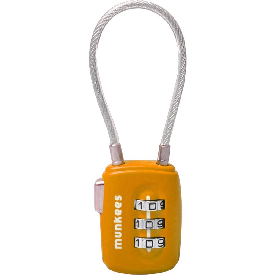 Брелок-замок Munkees 3608 Cable Combi Lock Orange