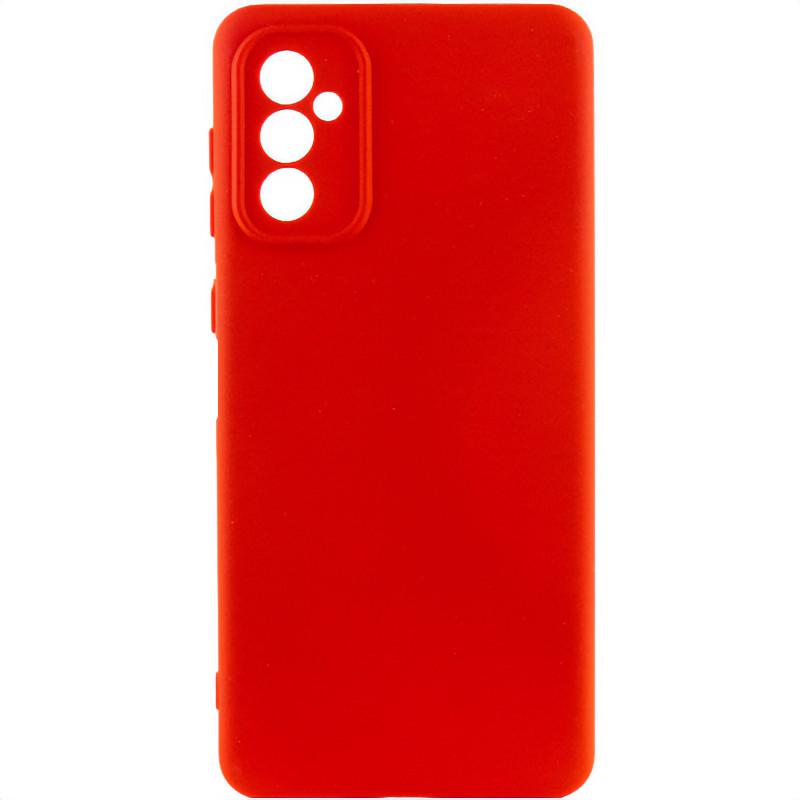 Противоударный чехол TPU GETMAN Liquid Silk Full Camera для Samsung Galaxy A35 Красный / Red