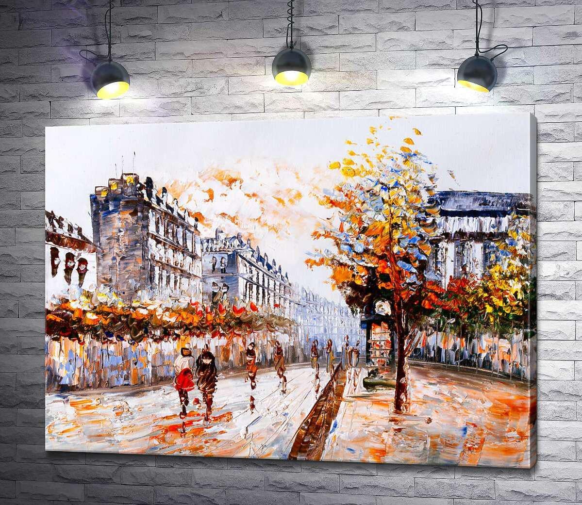Картина ArtPoster Туманная улица украшена золотом осенних крон деревьев 100x74 см Модуль №1 (002193) Картина ArtPoster Туманная улица украшена золотом осенних крон деревьев 100x74 см Модуль №1 (002193)