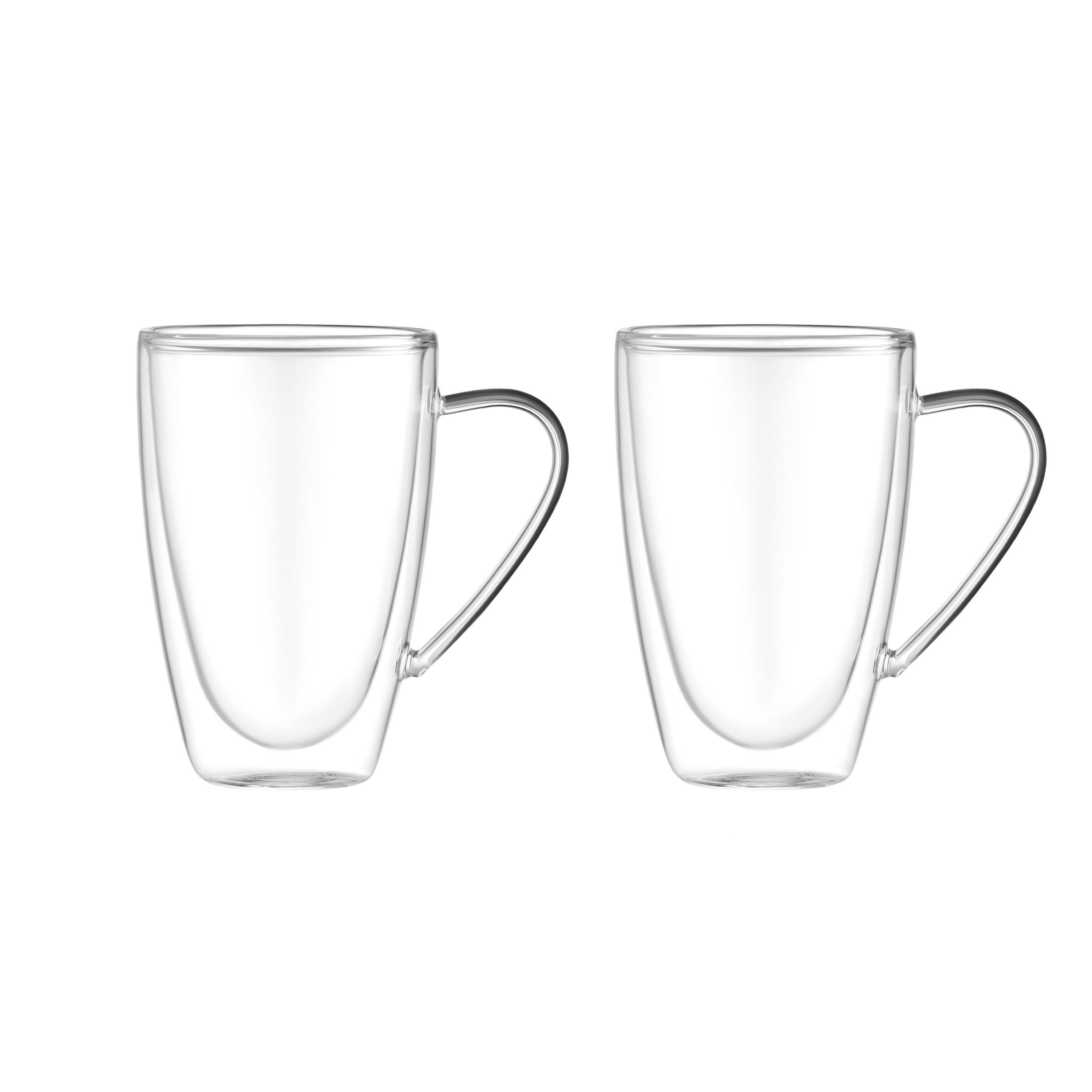 Набор чашек Ardesto AR2643BH с двойными стенками 430 мл 2 шт. Прозрачный (2800525c)