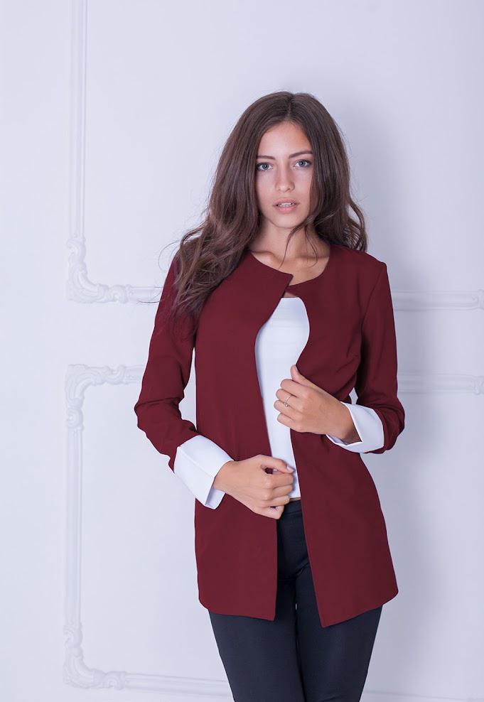 Пиджак женский Podium Danielle 19747-BORDO S Бордовый