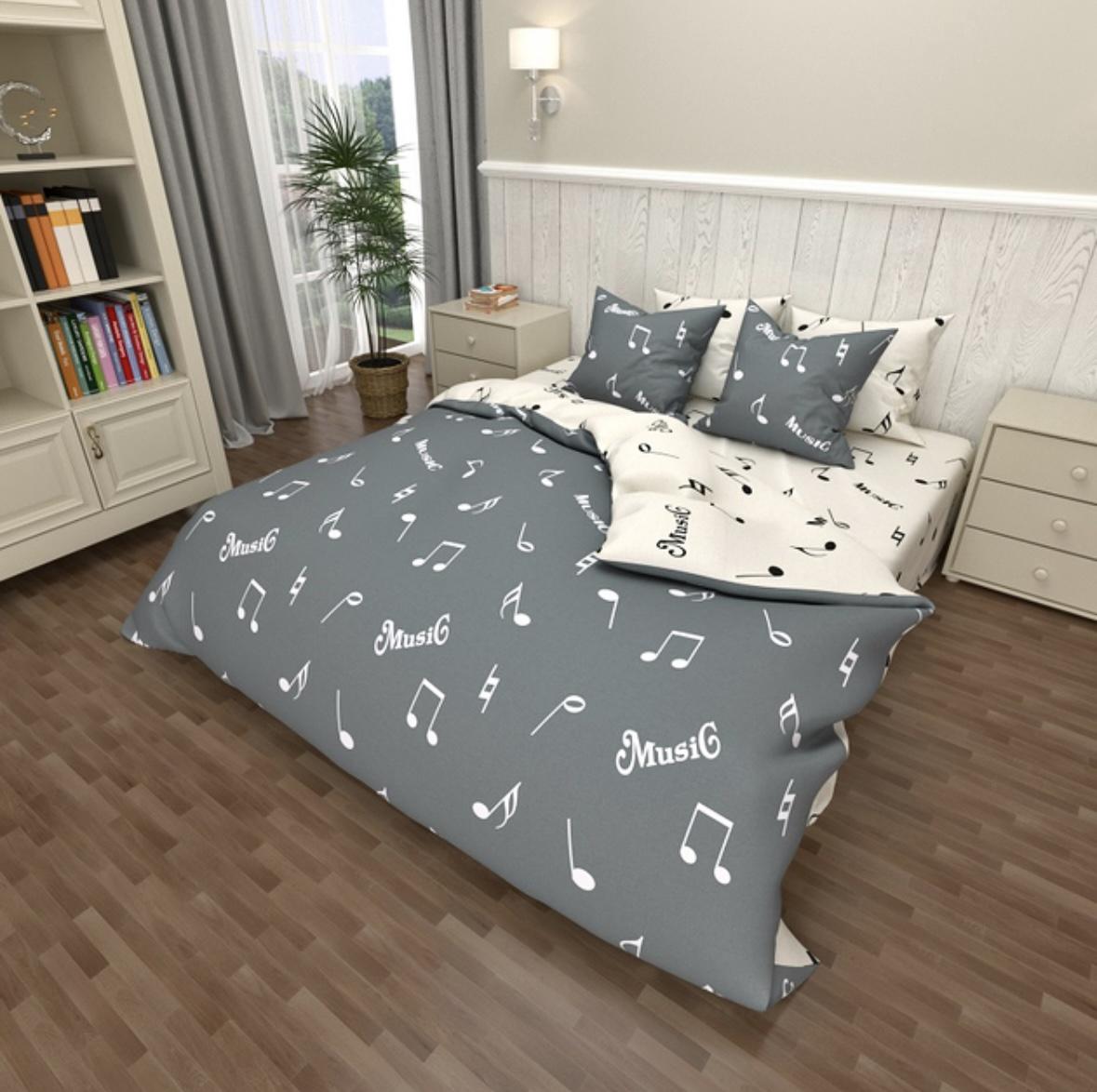 Комплект постільної білизни Vital Textile Голд Люкс бязь євро 200х220 см (BLе-350)