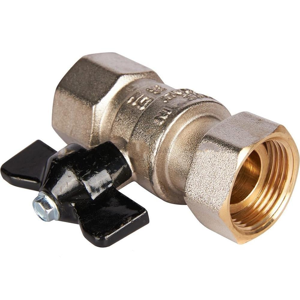 Кран прямой Raftec PN40 PRBM2 с накидной гайкой ВЗ 3/4" (SW-83695)