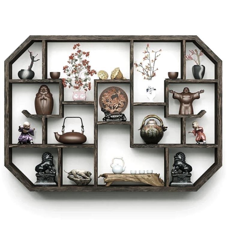 Полка для кружек из дерева Алари 122 Мокко (СДК-2211510)