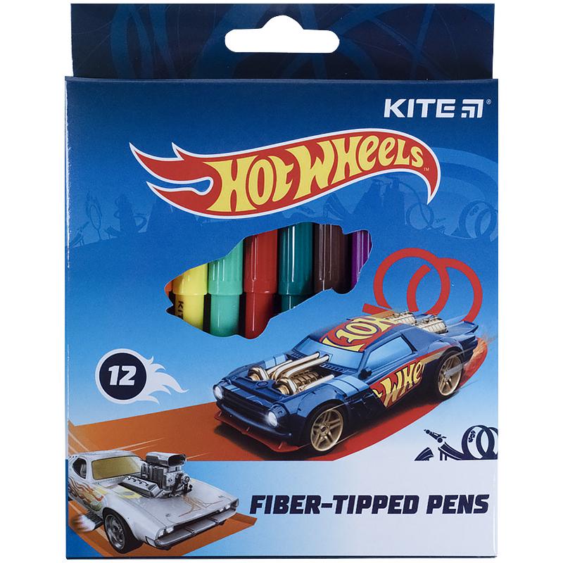 Фломастеры Kite Hot Wheels 12 цветов (HW21-047)