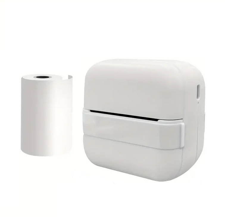 Принтер с 5 рулонами bluetooth Белый (А15-W)