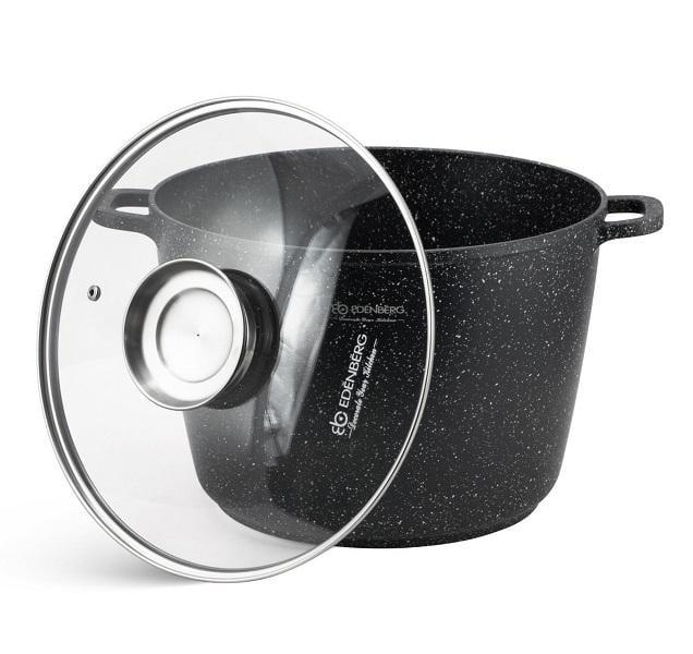 Набір казанів Edenberg EB-8189 з мармуровим покриттям 6,2/10,0/13,0 л 6 пр. (27922725) - фото 2 Набір казанів Edenberg EB-8189 з мармуровим покриттям 6,2/10,0/13,0 л 6 пр. (27922725) - фото 2